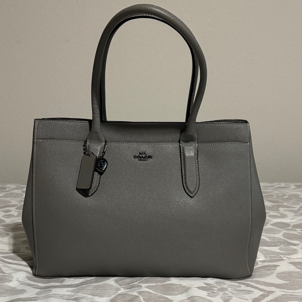 Coach Charcoal Grey Tote